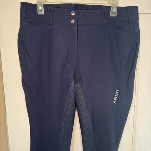 Ariat Pro Series Size 36L Riding Pants Navy Blue Full Seat Grip Women's Leggings